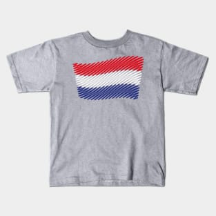 Flag Of The Netherlands / Tricolor (Scribble) Kids T-Shirt